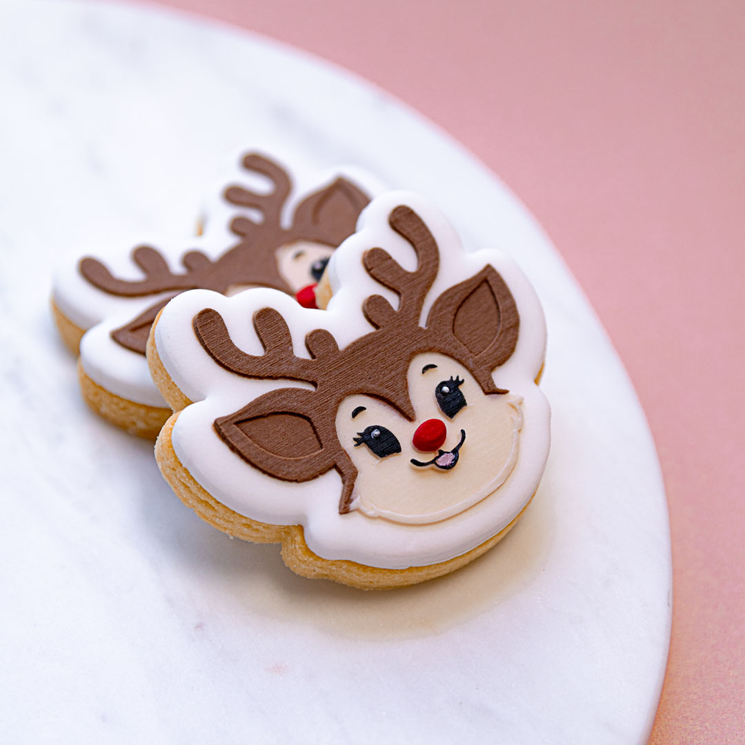 Lulu & Stone MINI REINDEER COOKIE STAMP + CUTTER
