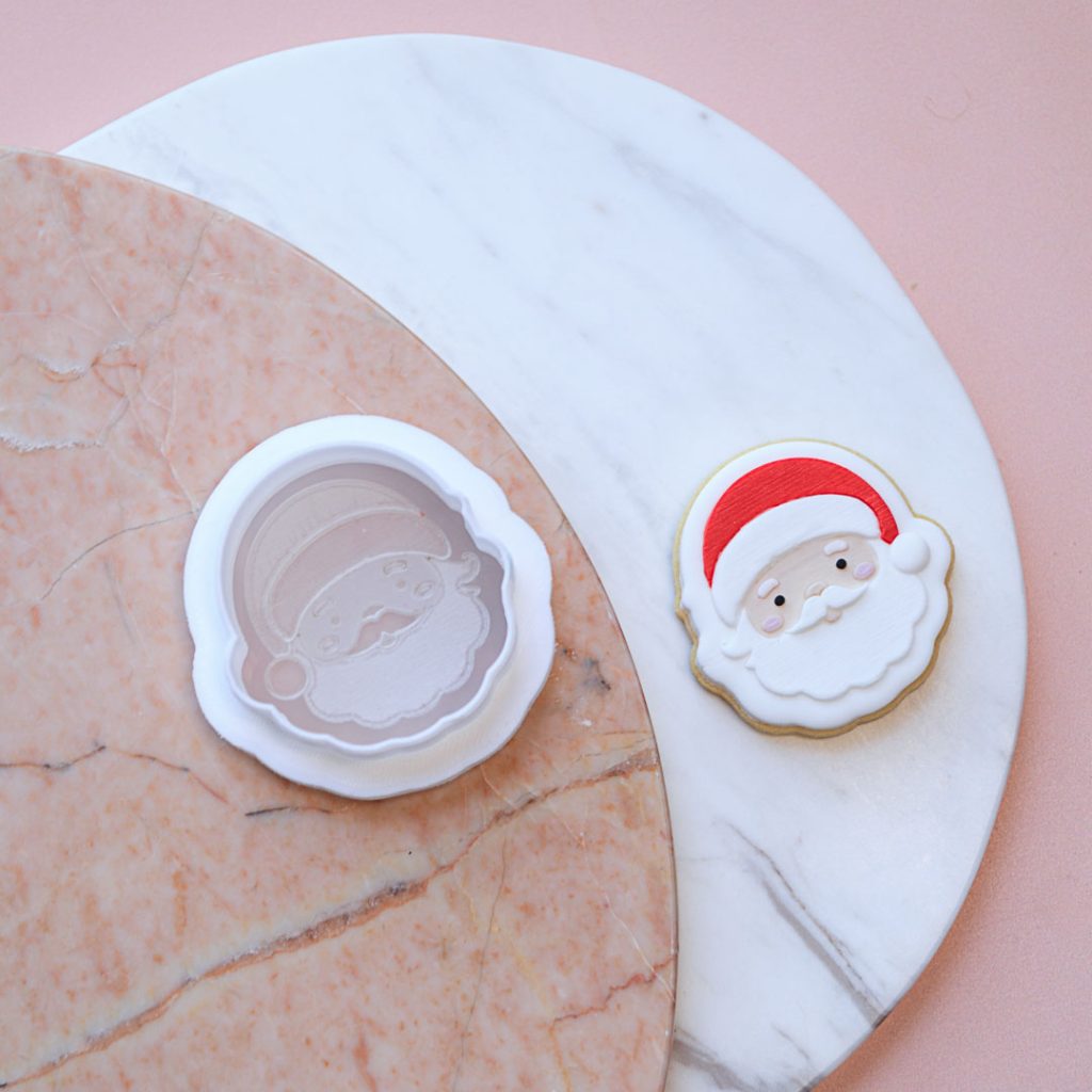 Lulu & Stone MINI SANTA COOKIE STAMP + CUTTER