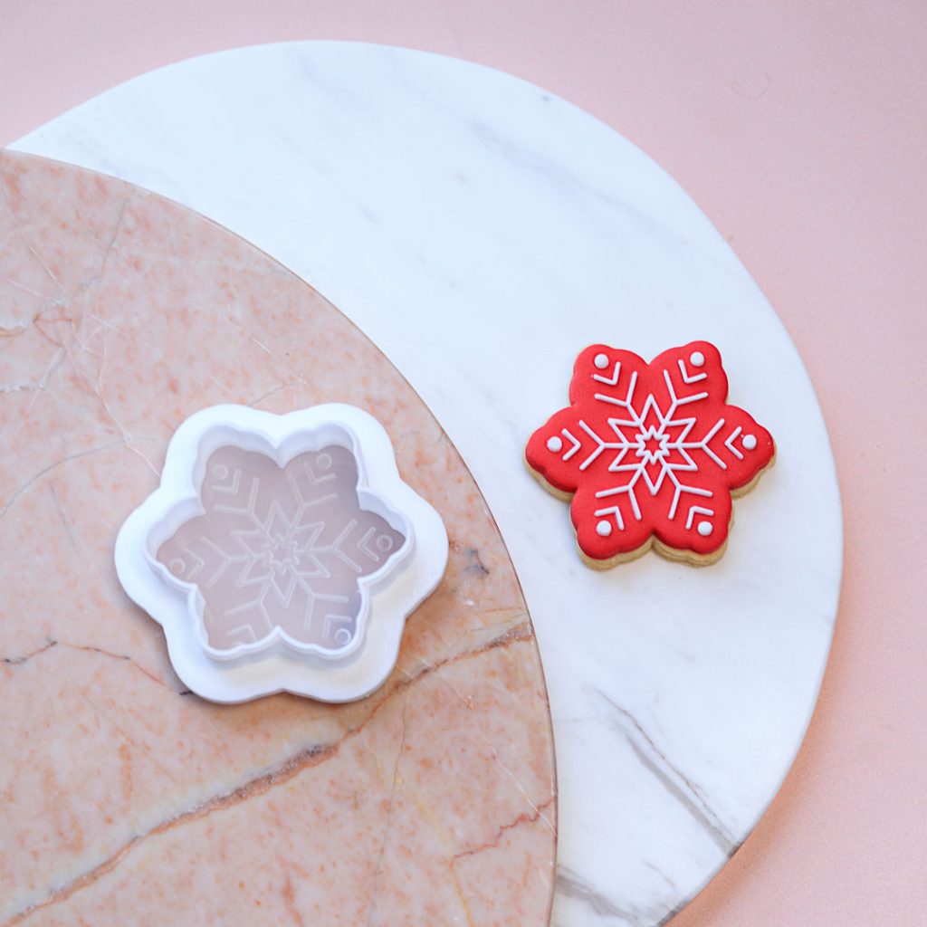 Lulu & Stone MINI SNOWFLAKE COOKIE STAMP + CUTTER