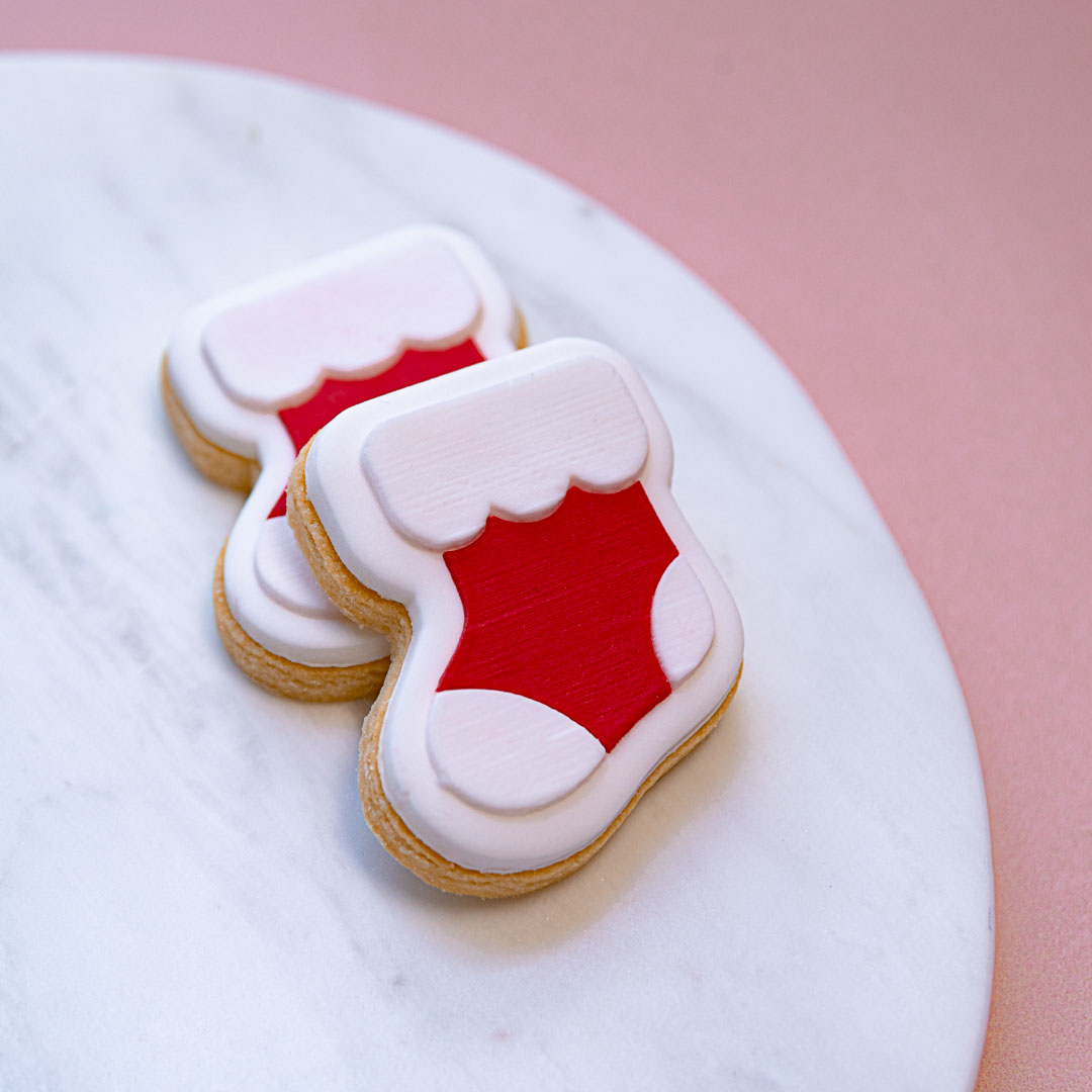 Lulu & Stone MINI STOCKING COOKIE STAMP + CUTTER