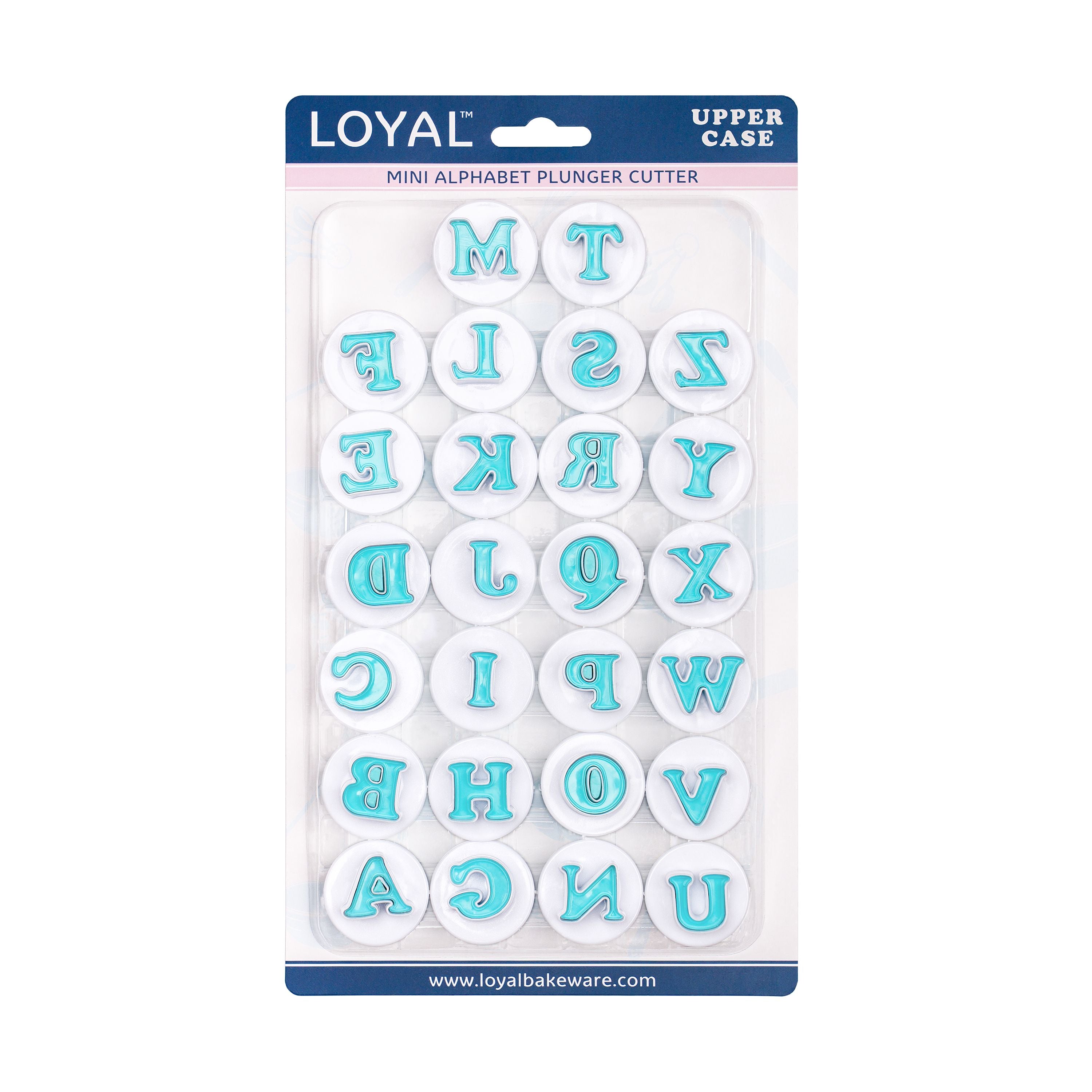 Mini Alphabet Plunger Cutter Upper Case 26 Piece