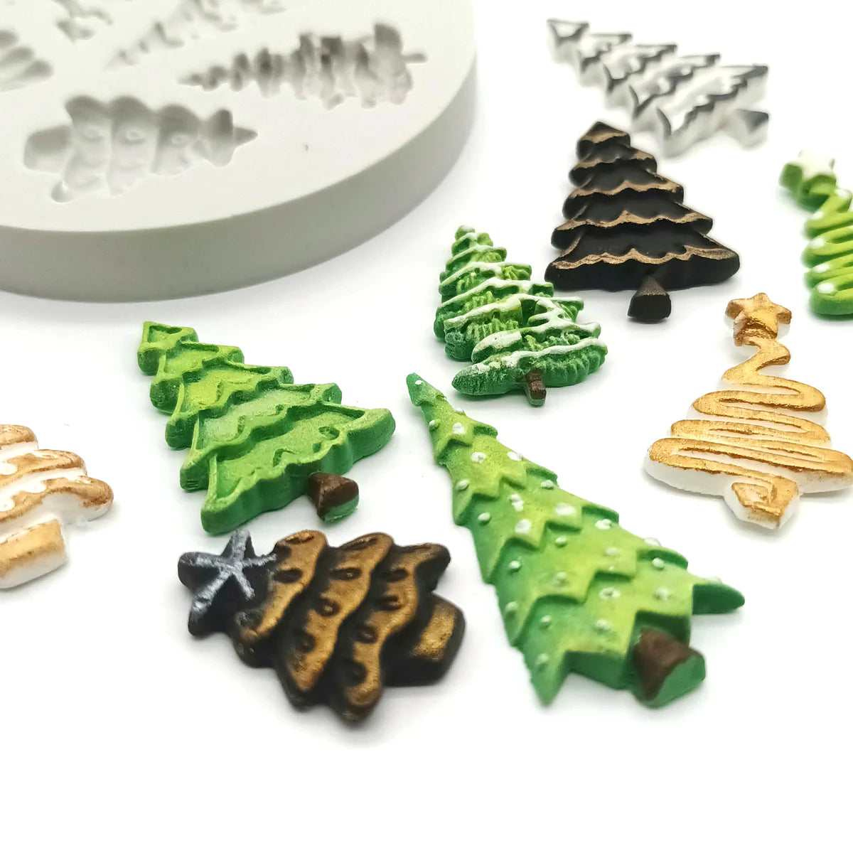 Katy Sue Miniature Christmas Trees Silicone Mould