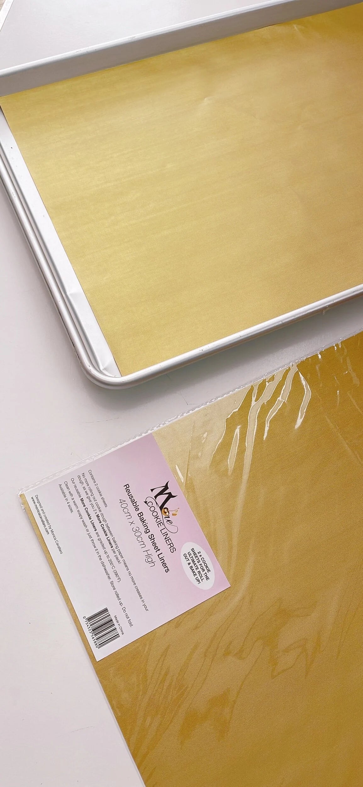 More Cookie Liner 40cm X 30cm Set Of 2 Reusable Liner