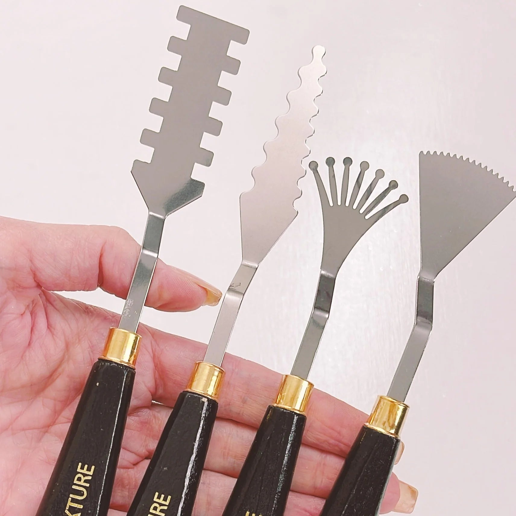 MORE ARTISTIC FLEXIBLE PALETTE KNIVES SET OF 4 by MOREISH CAKES