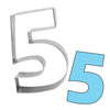 NUMBER 5 - 9CM COOKIE CUTTER