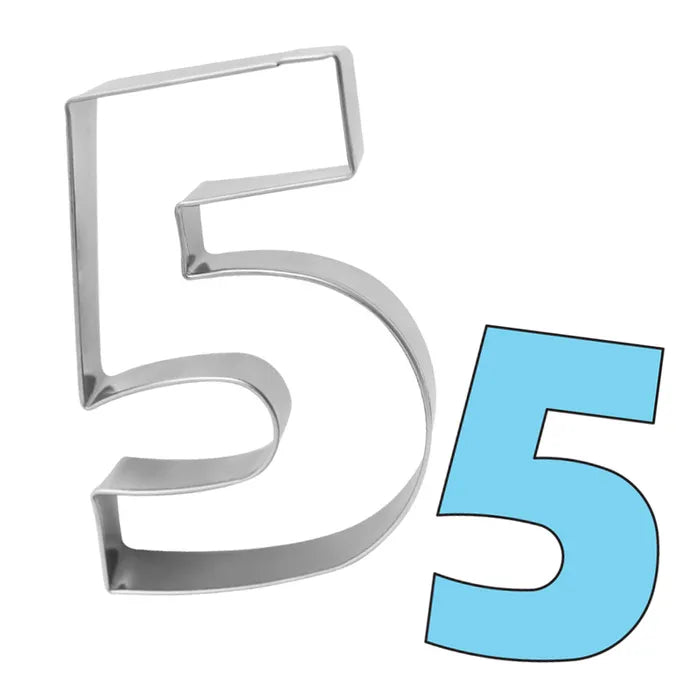 NUMBER 5 - 9CM COOKIE CUTTER