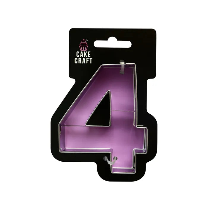 NUMBER 4 - 9CM COOKIE CUTTER