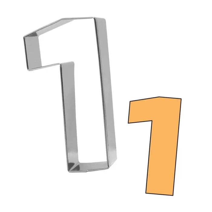NUMBER 1 - 9CM COOKIE CUTTER
