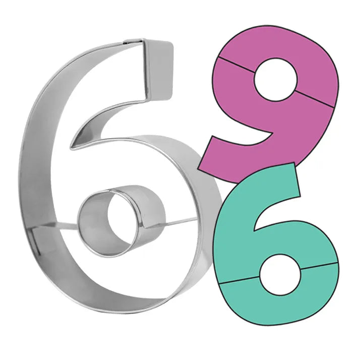 NUMBER 6/9 - 9CM COOKIE CUTTER