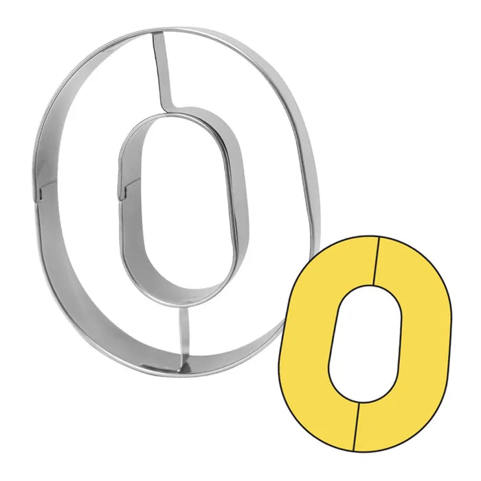 NUMBER 0 - 9CM COOKIE CUTTER