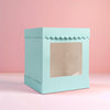 10in X 12in TALL SCALLOPED CAKE BOX - PASTEL BLUE