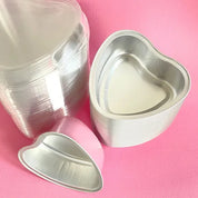 Pink Heart Baking Cup With Lid 10 Pack