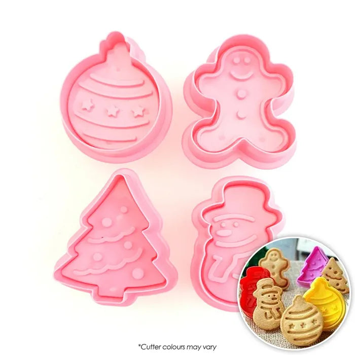 CHRISTMAS PLUNGER CUTTER SET OF 4