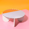 Plateau Gateau Silver + White 3-Piece Cake Stand