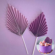 Purple Fan Topper Set 2 Piece