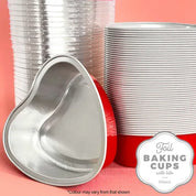 Red Heart Baking Cup With Lid 10 Pack