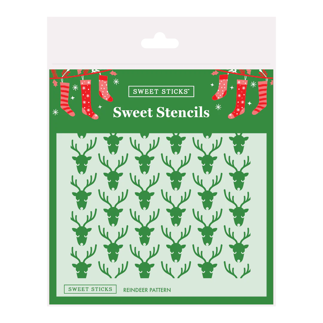 Chritmas Reindeer Pattern Sweet Stencil