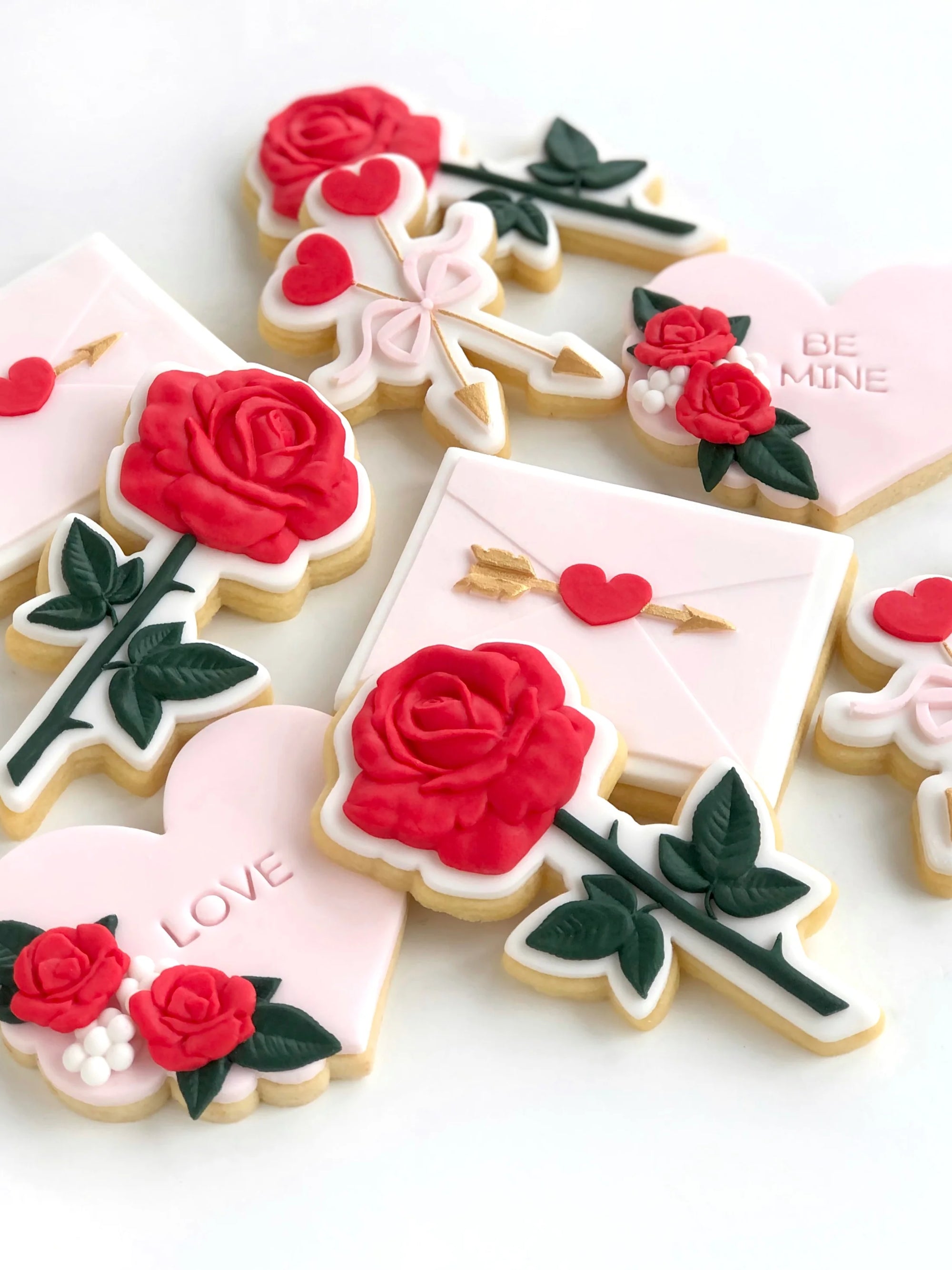 Rose stem silicone mould + cutter set by Little Bikkie