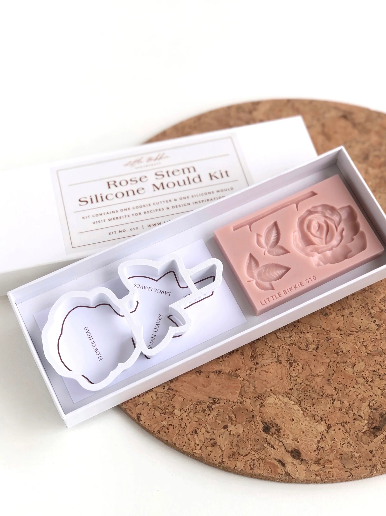 Rose stem silicone mould + cutter set by Little Bikkie