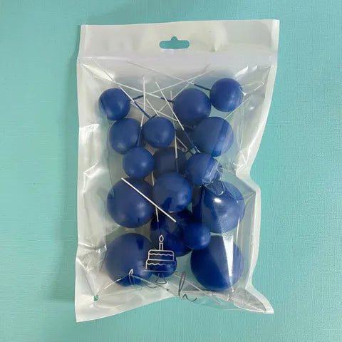ROYAL BLUE FOAM BALL TOPPER 20 PACK