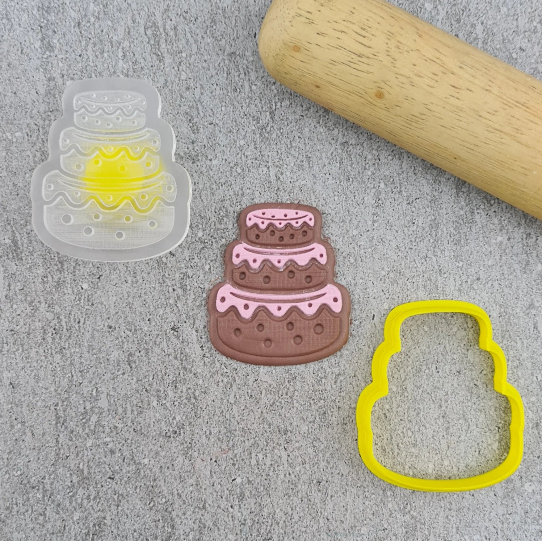 Mini Cake Cutter and Debosser Set