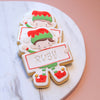 Lulu &amp; Stone SIGN BEARER COOKIE STAMP + CUTTER SET