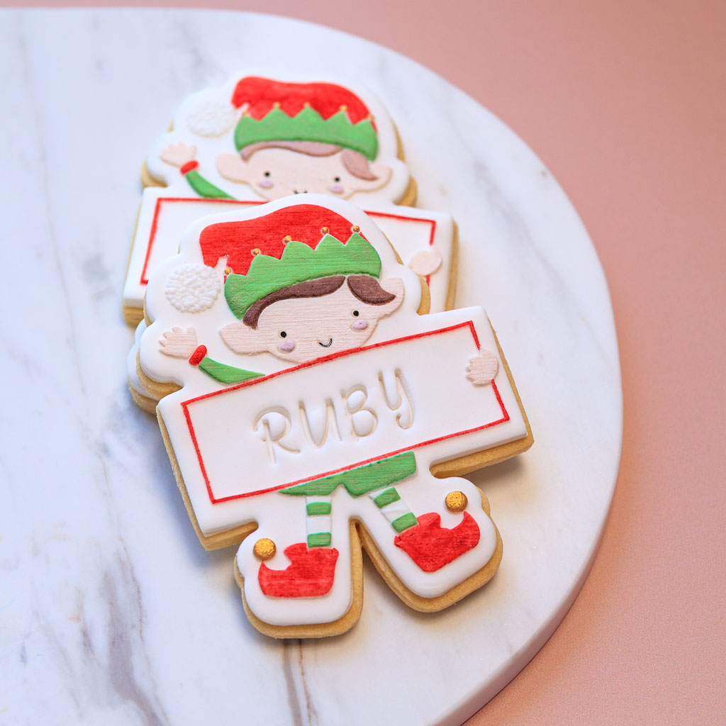 Lulu & Stone SIGN BEARER COOKIE STAMP + CUTTER SET