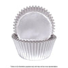 MINI CUPCAKE SILVER FOIL BAKING CUPS 72 PK