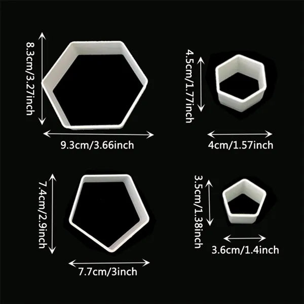 Soccer Ball 4 Cookie Cutter Set