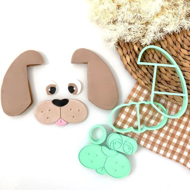 Dog Face Cake Cutter Set by SweetP Cakes and Cookies