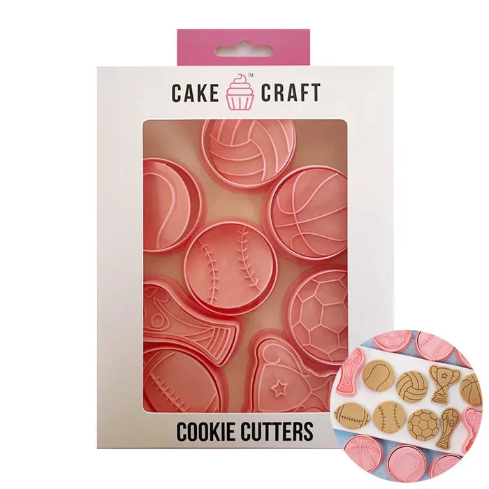 Sports 8 Cookie Cutter Set