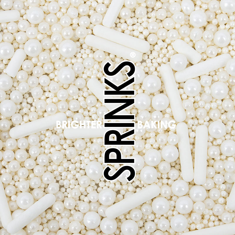 Bubble & Bounce White Sprinkles 500g