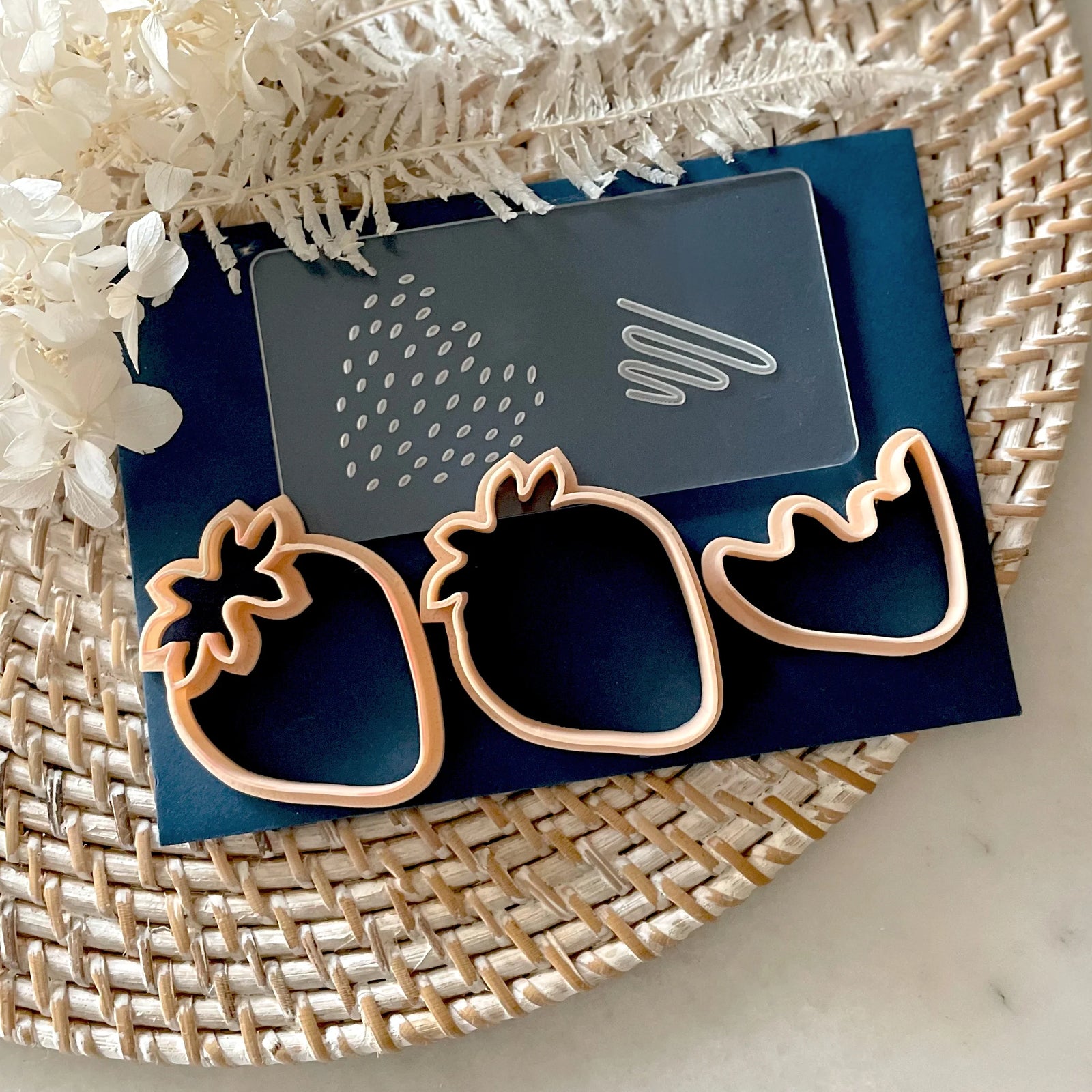 Strawberry Cutter and Debosser Set