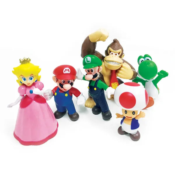 SUPER MARIO BROS Plastic Figurine Set