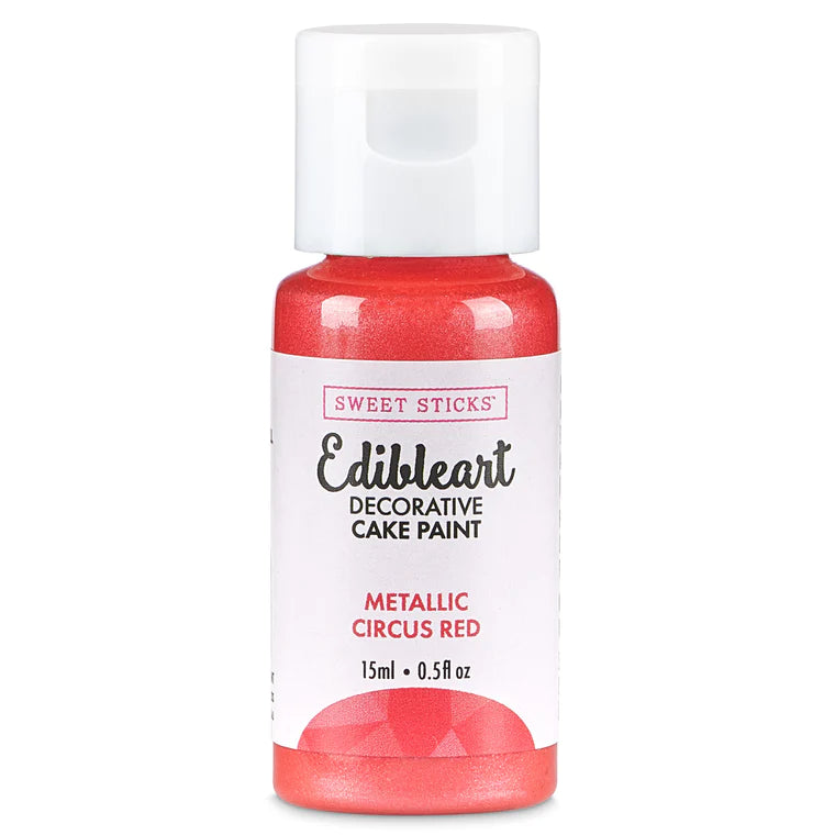 Edible Art Decorative Paint METALLIC CIRCUS RED 15ml