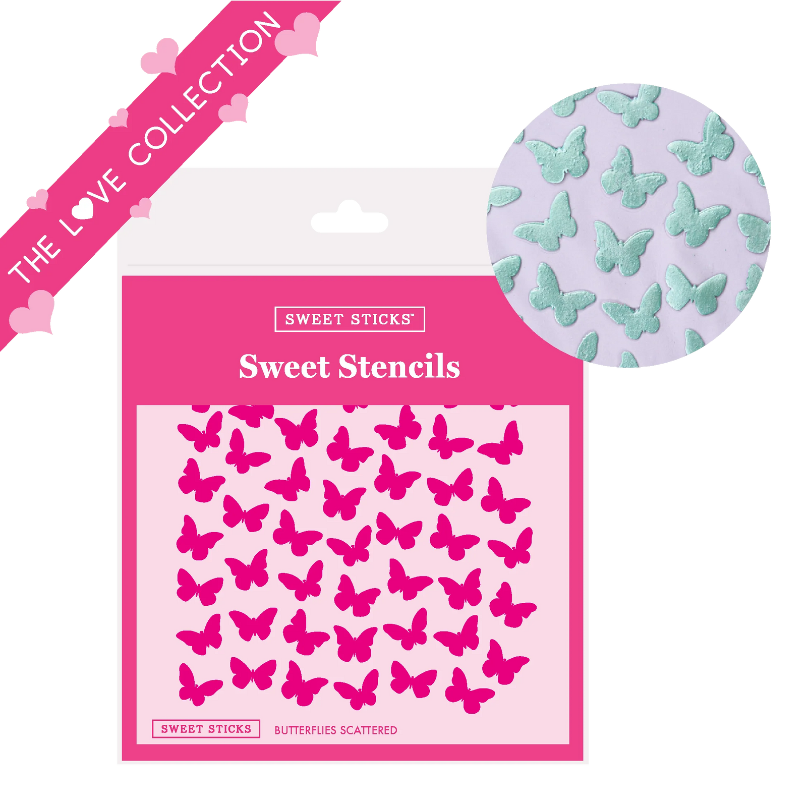 Butterfly Scattered Sweet Stencil