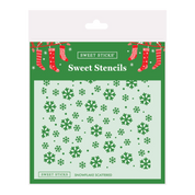 Snowflake Scattered Stencil