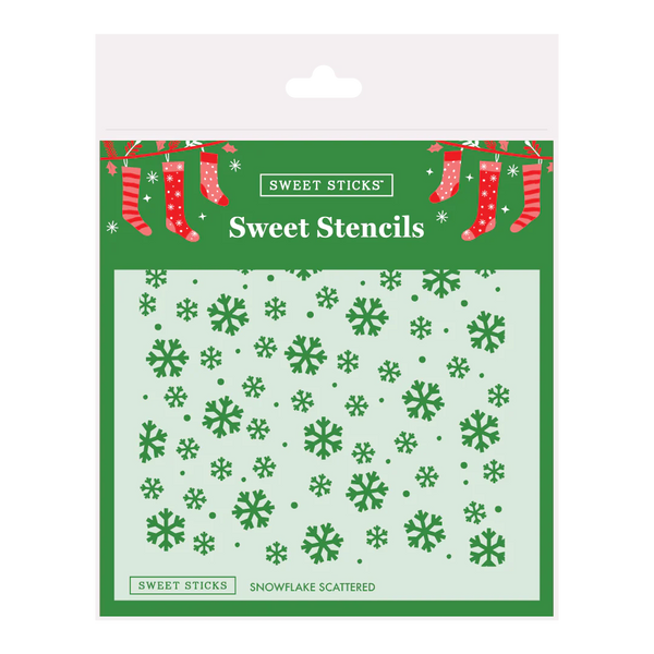 Snowflake Scattered Stencil | Cake Decorating Central