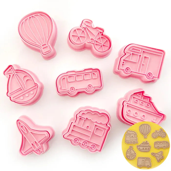 Vehicle 8 Cookie Cutter Set