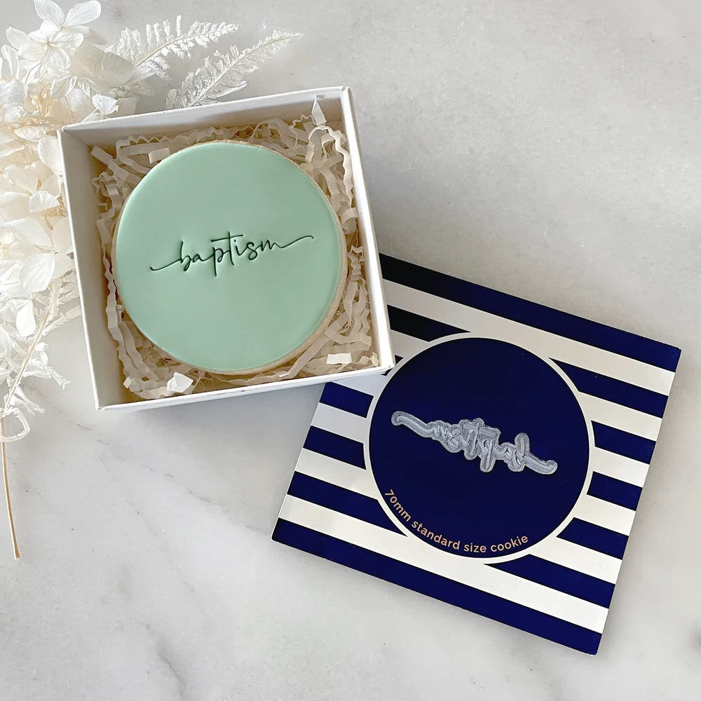 Baptism Tiny Text Stamp