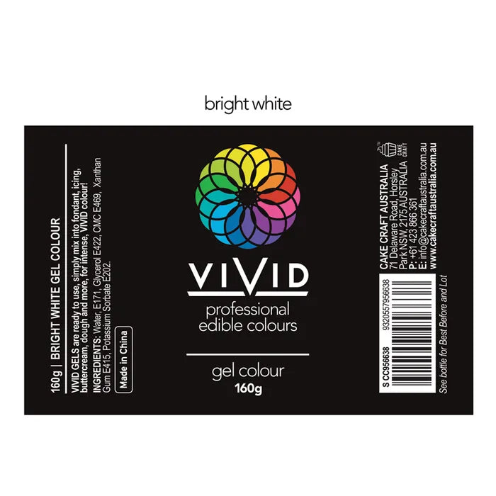VIVID BRIGHT WHITE GEL COLOUR 160g
