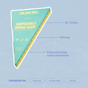 Clear Disposable Piping Bags 9inch 50 Pack