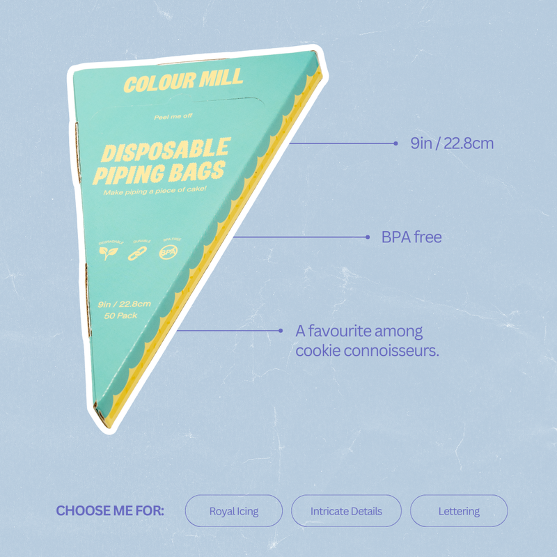Clear Disposable Piping Bags 9inch 50 Pack