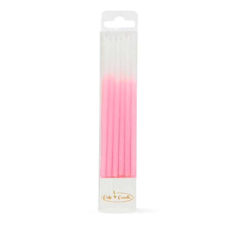 CANDLES OMBRE PINK (Pack of 12) - Cake Decorating Central