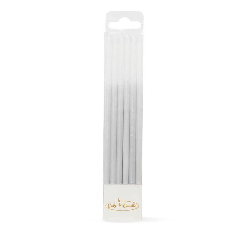 CANDLES OMBRE SILVER (Pack of 12) - Cake Decorating Central