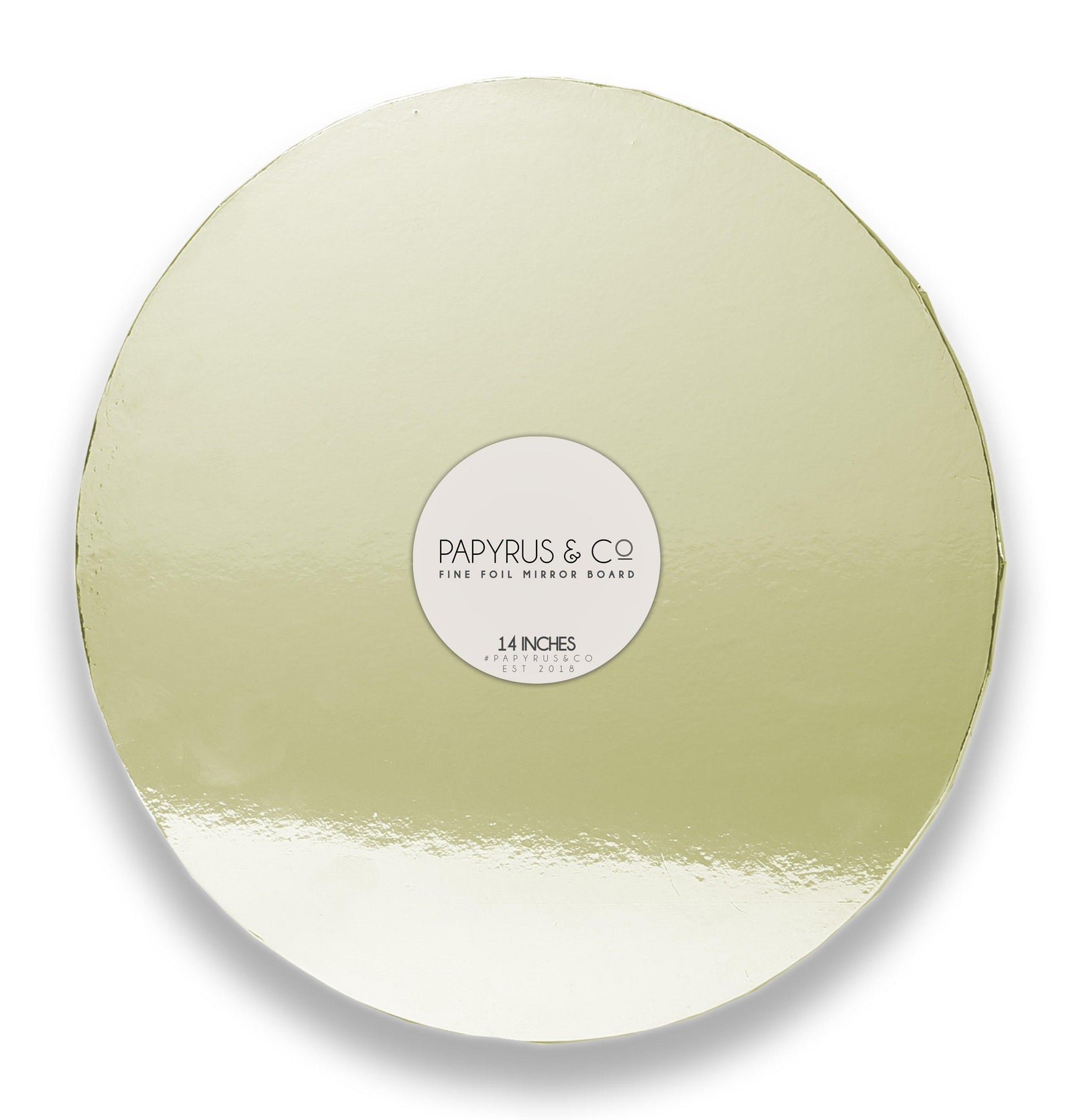 ROUND 14 INCH GOLD MIRROR CAKE BOARD - Cake Decorating Central
