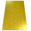 RECTANGLE 16IN X 28IN GOLD MDF BOARD - Cake Decorating Central