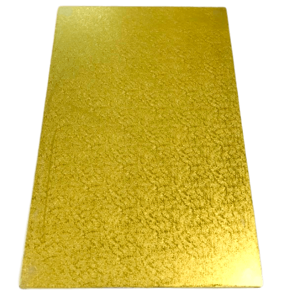 RECTANGLE 16IN X 28IN GOLD MDF BOARD - Cake Decorating Central