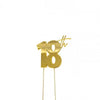18th Gold Metal Cake Topper - Cake Decorating Central