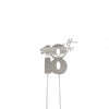 18th Silver Metal Cake Topper - Cake Decorating Central